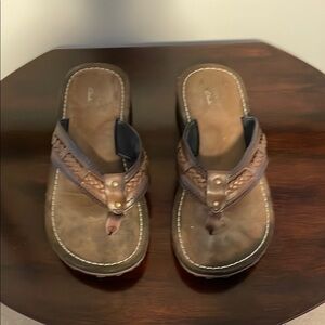 Clark’s Brown Leather Women's Sandals